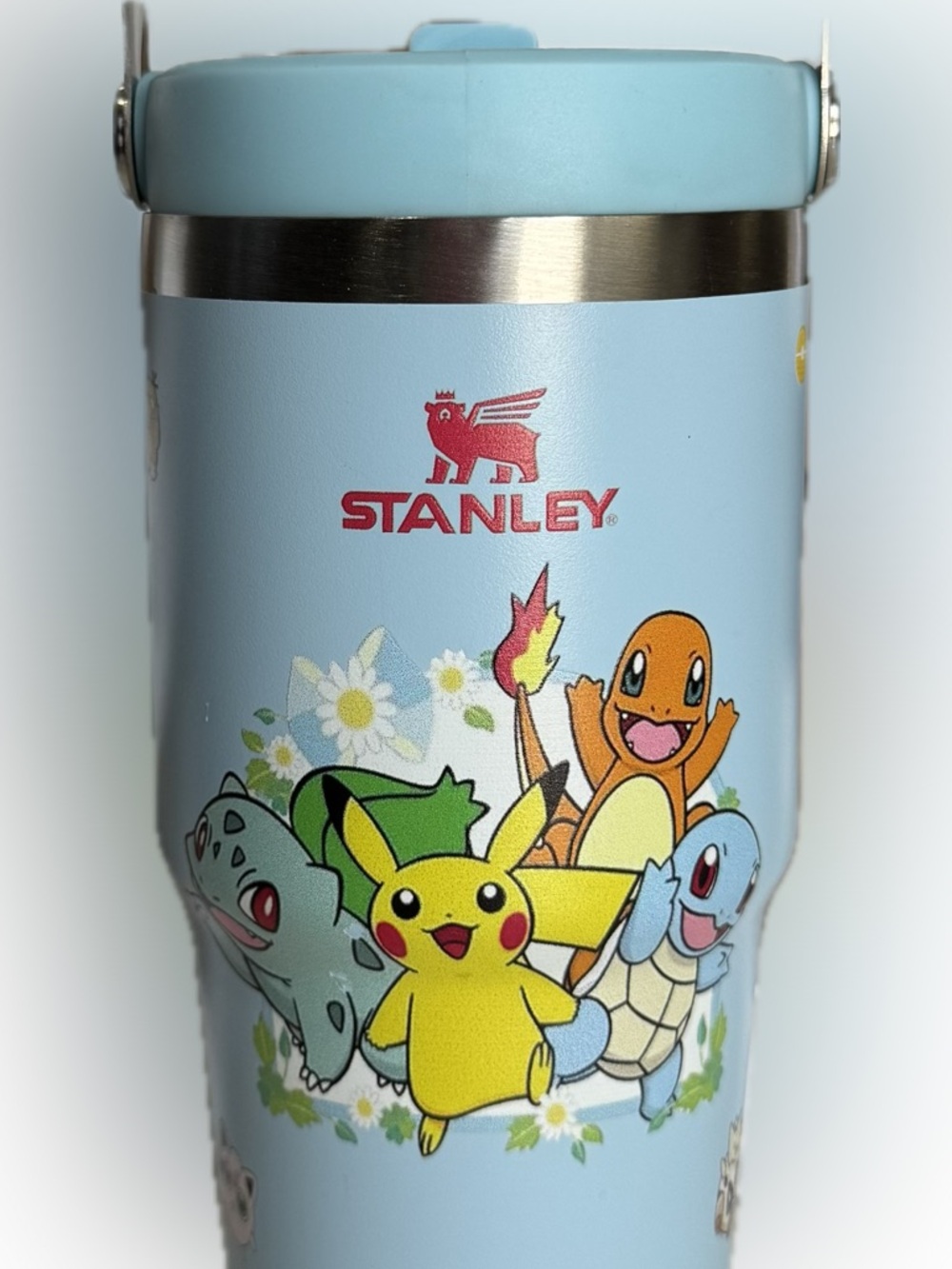 Stanley Light Blue Pokémon Character 20oz. Tumbler with Pikachu - Picture 4 of 9